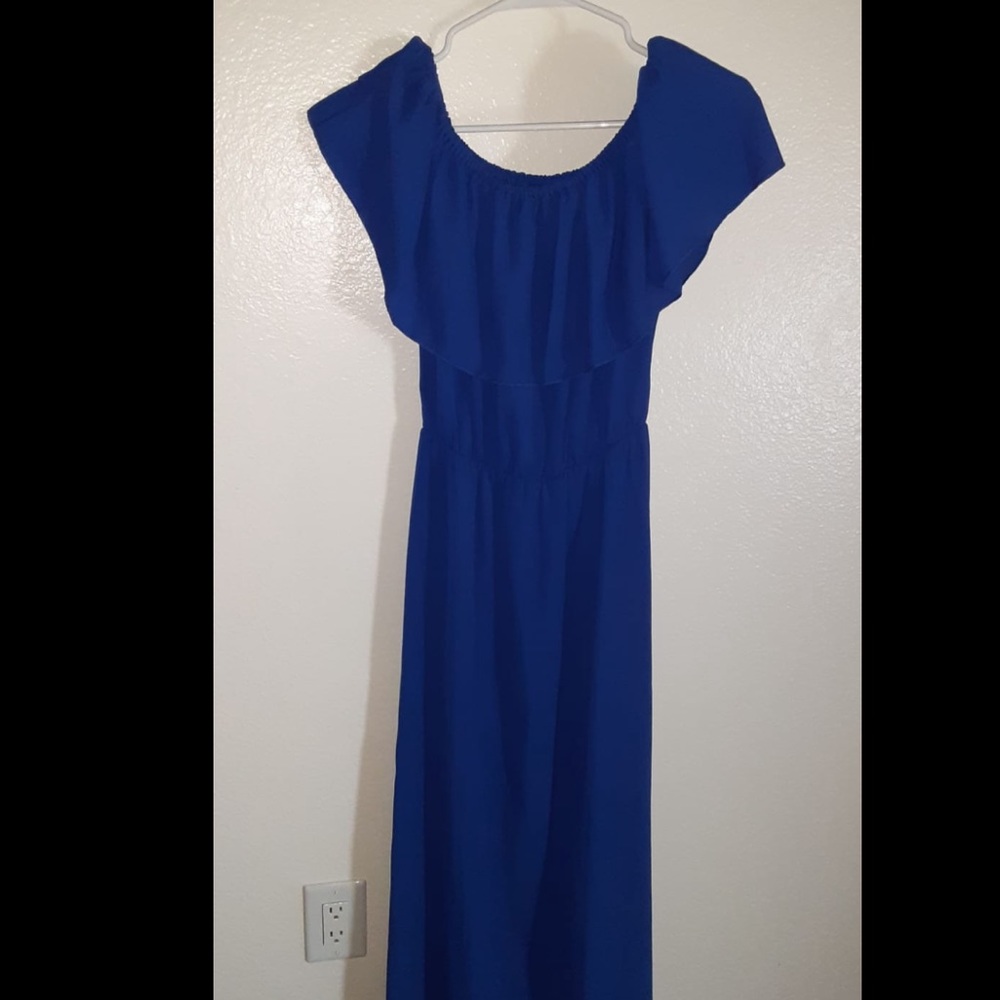 Long off the shoulder dress